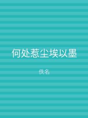 何处惹尘埃以墨