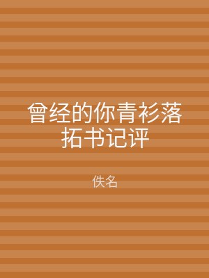 曾经的你青衫落拓书记评