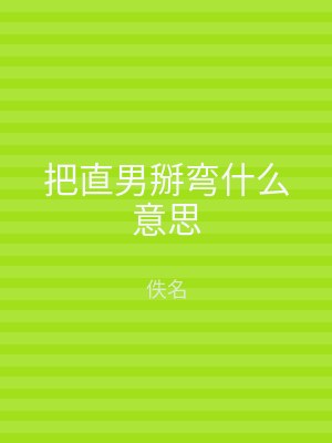 把直男掰弯什么意思