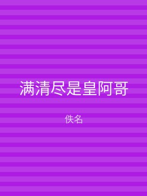 满清尽是皇阿哥
