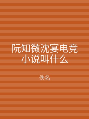 阮知微沈宴电竞小说叫什么
