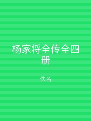 杨家将全传全四册