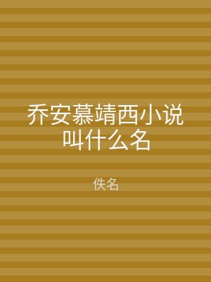 乔安慕靖西小说叫什么名